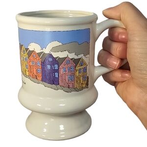 Vintage Painted Ladies Of San Francisco California Souvenir Ceramic Coffee Mug